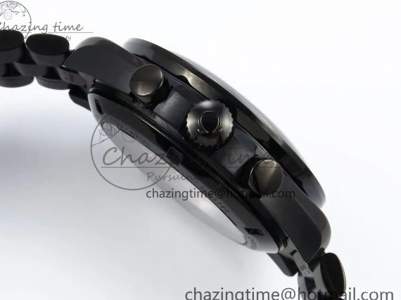 0413 Speedmaster Black Benom PVD Moon RMF Best Edition on PVD Bracelet Lemania HW WrinkleFree 7727